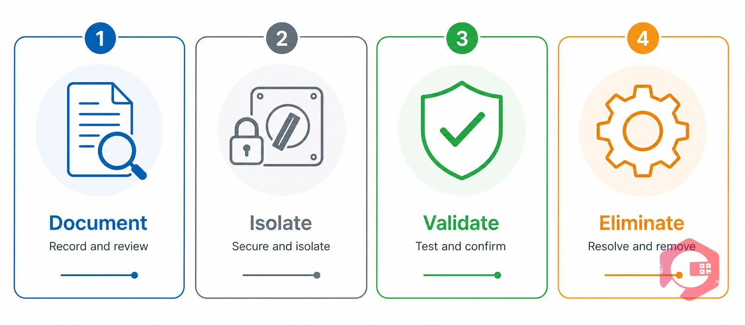 DIVE framework document isolate validate eliminate | Cryotos