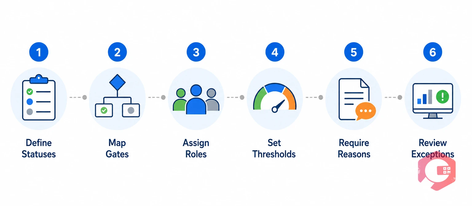 Six steps to set up an asset status approval workflow | Cryotos