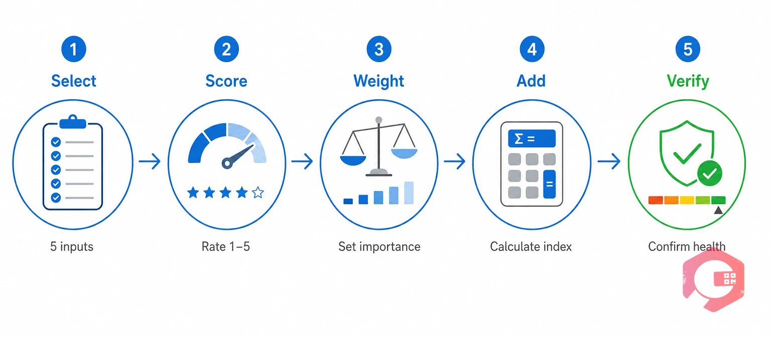 The five-input method for calculating an asset health index | Cryotos