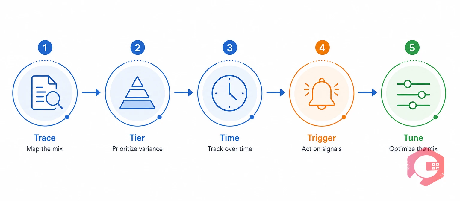 Mix-Variance Control Framework five-step process | Cryotos