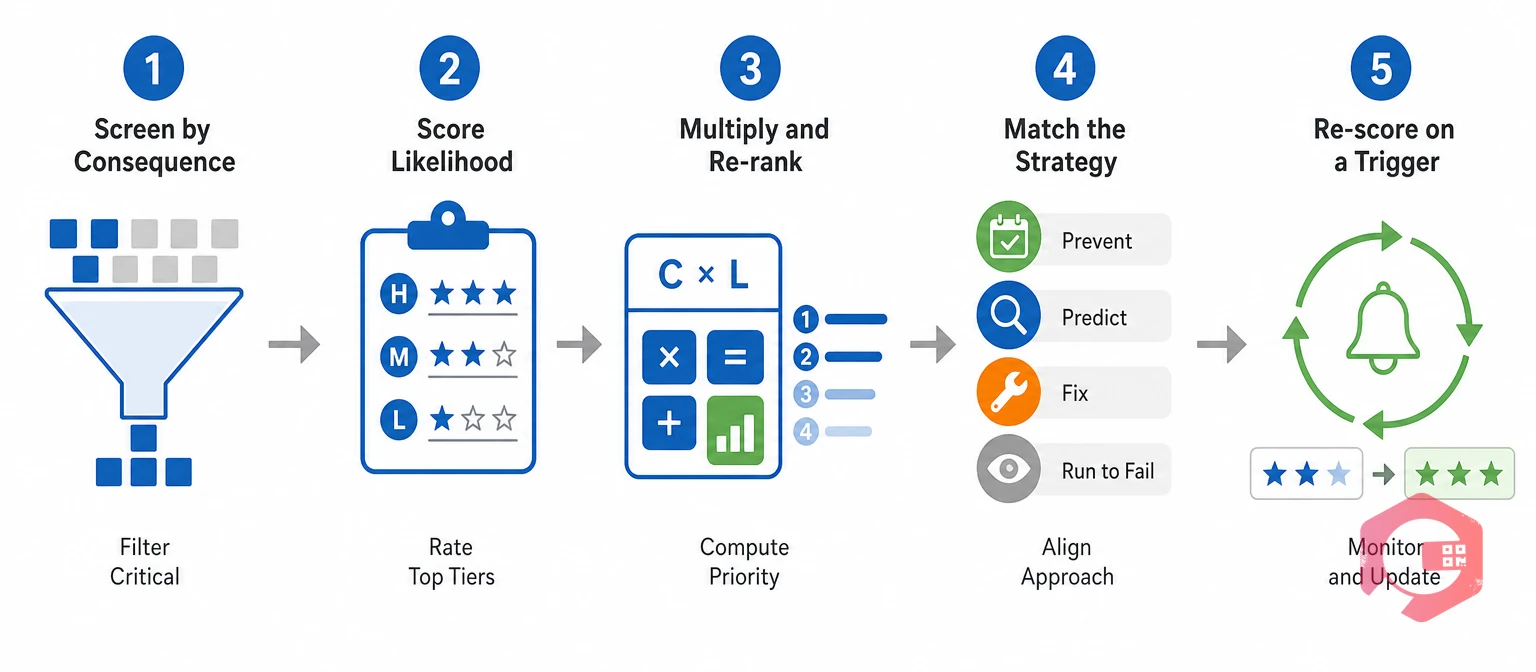 The five-step criticality-to-risk handoff method | Cryotos