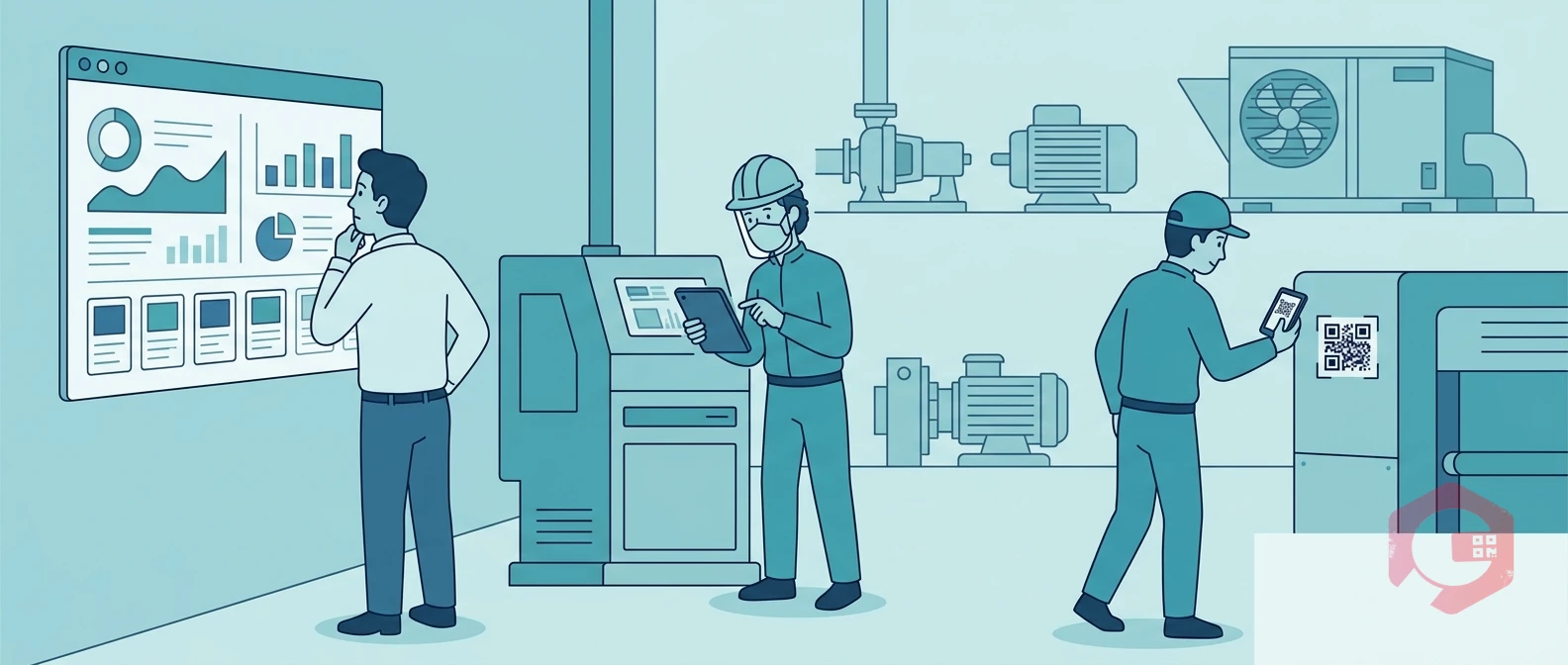 Asset maintenance team monitoring industrial assets across industries | Cryotos