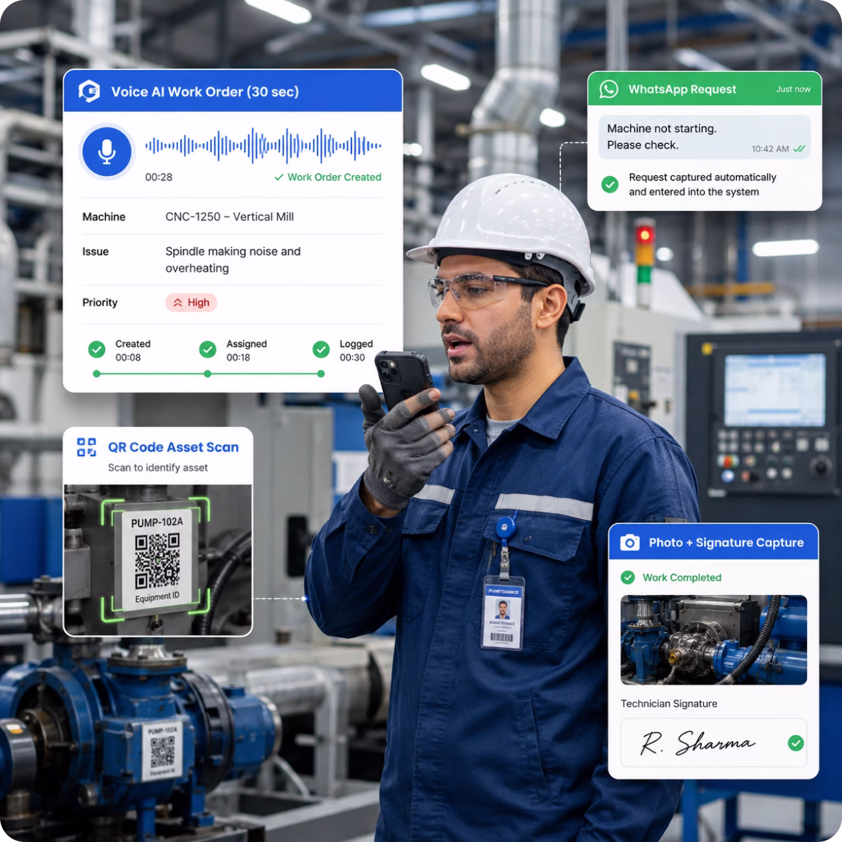 AI-Powered Work Orders with Voice Commands
