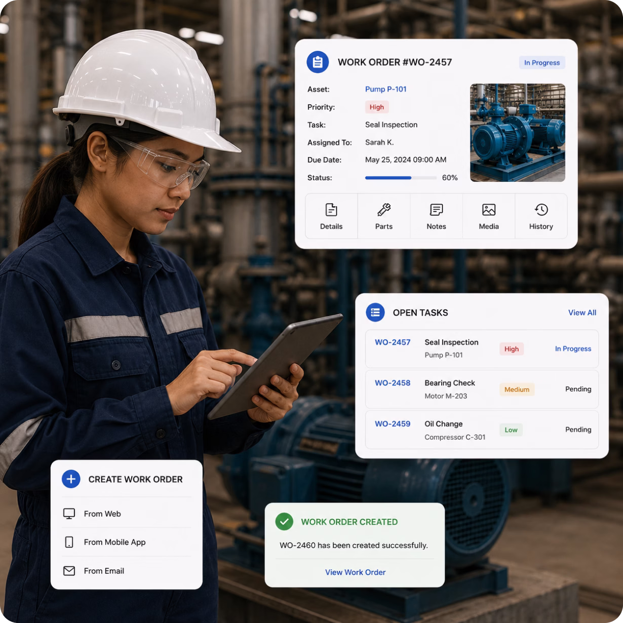 AI-Powered Work Orders with Voice Commands