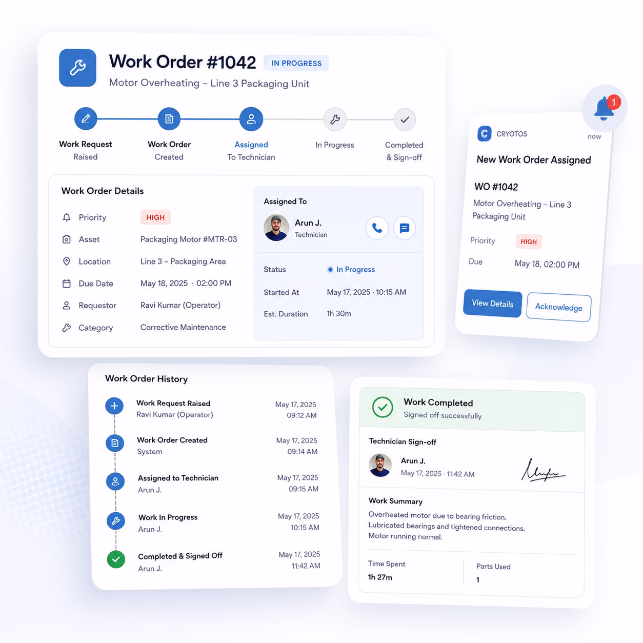 AI-Powered Work Orders with Voice Commands