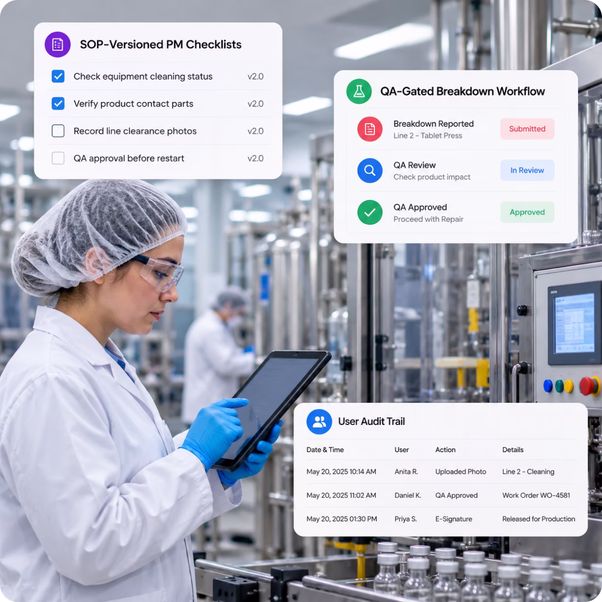 Cryotos Doesn't Just Meet 21 CFR Part 11 — We Participate in Your CSV Cryotos CMMS 21 CFR Part 11 compliance with CSV participation