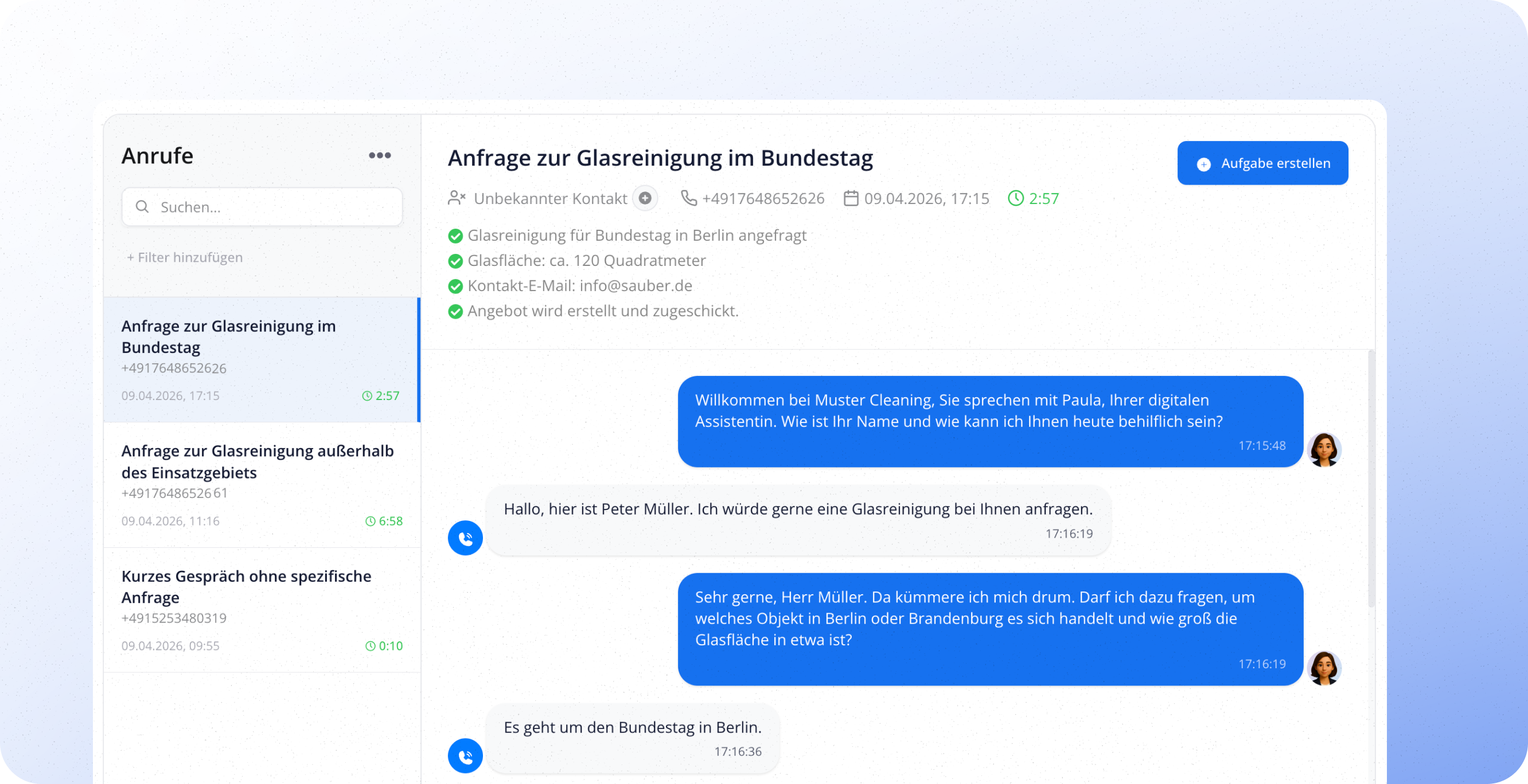Setup Schritt 3: Anrufe in PlanD tracken