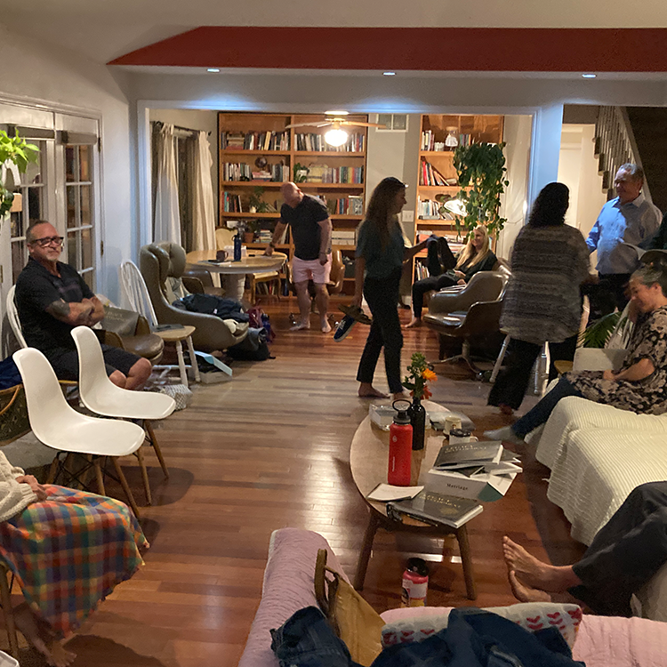 A Legacymakers small group gathering in a welcoming living room