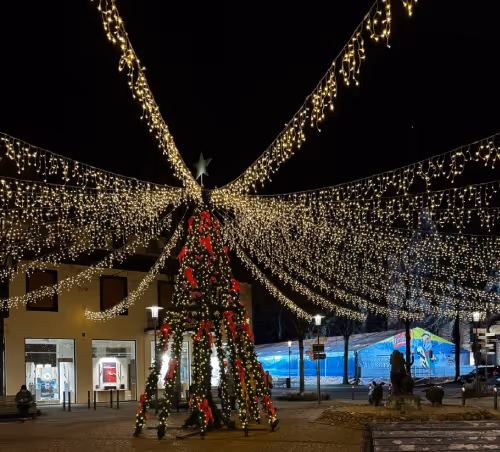 Marktplatz Versmold an Weihnachten
