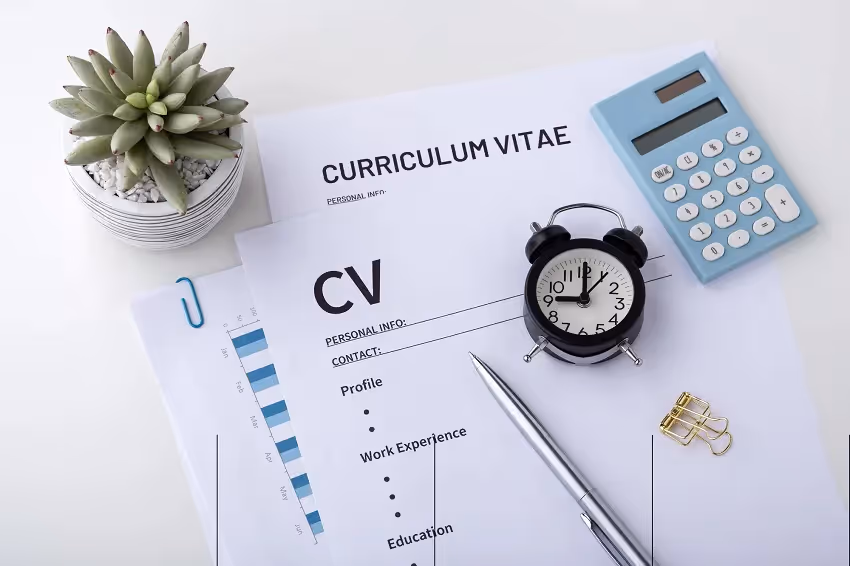 Filling out a Curriculum Vitae