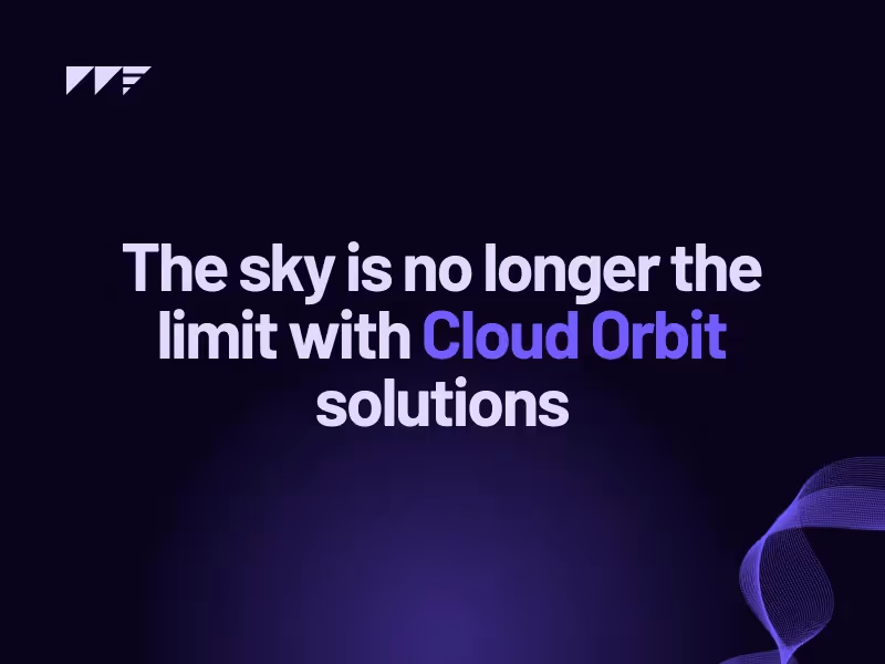 Maxima Consulting logo and text reading "The sky is no longer the limit with Cloud Orbit Solutions."