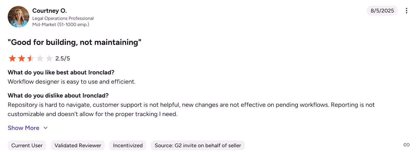 Ironclad user review