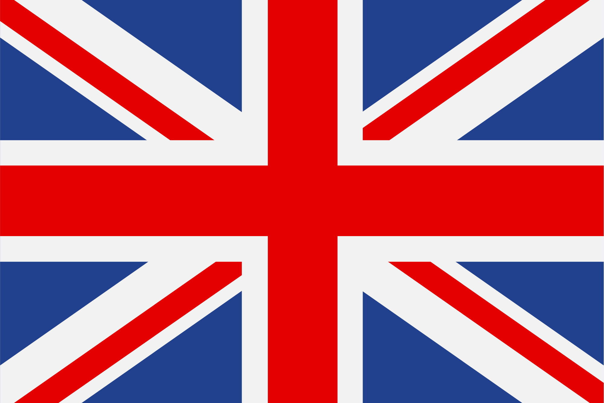 United Kingdom flag featuring red and white crosses on a blue background.