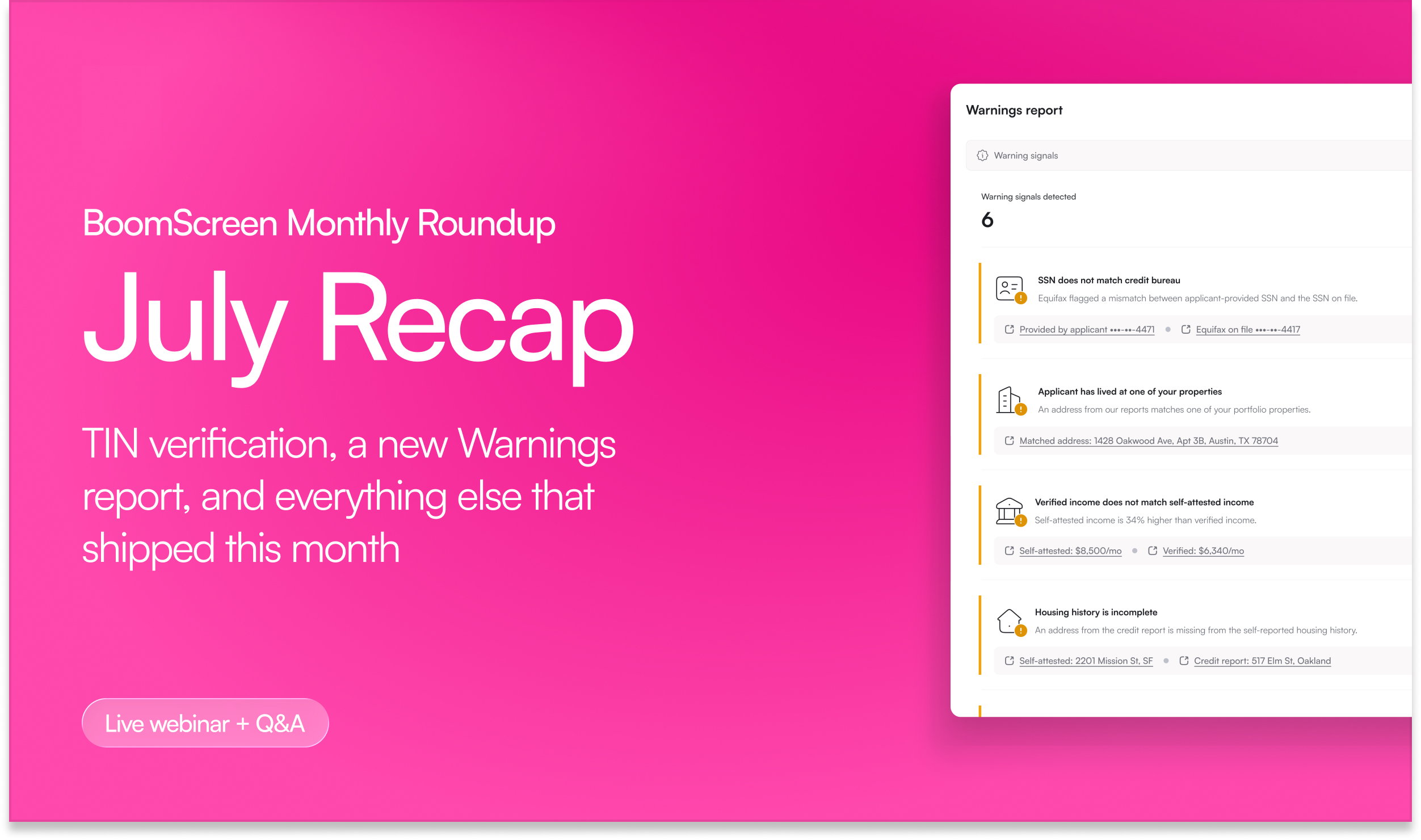 BoomScreen Monthly Roundup: July Recap
