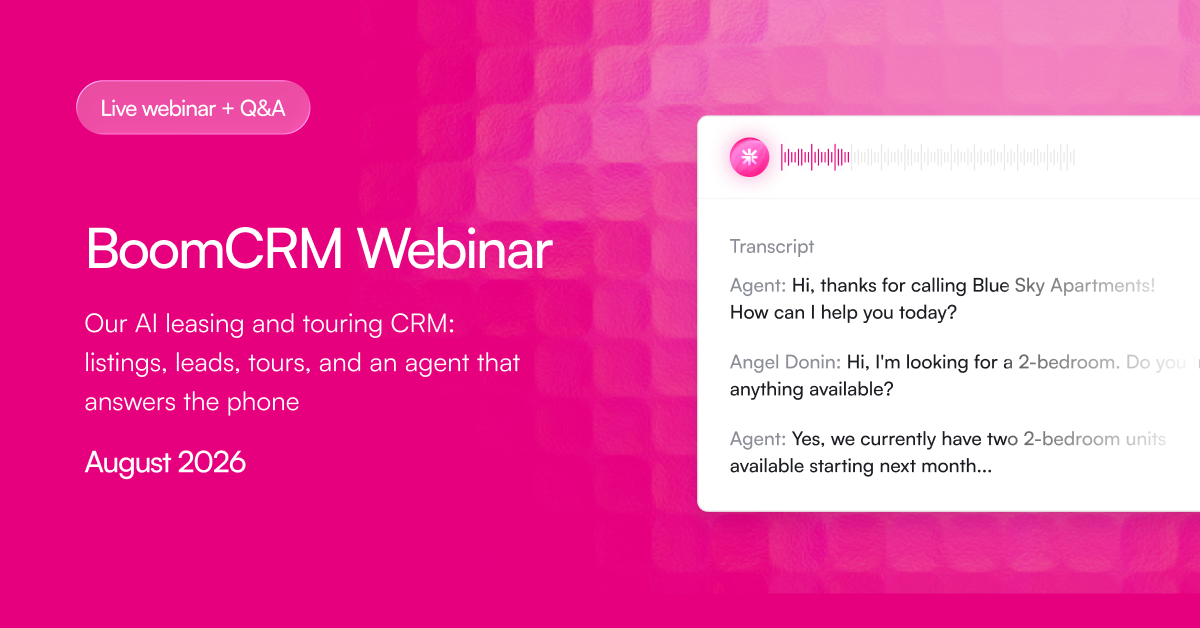 BoomCRM Webinar Recap: August 2026