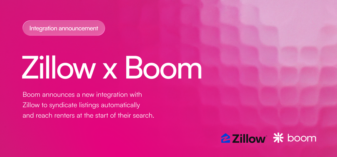 Boom Announces Zillow Syndication to Reach Renters at the Start of Their Search
