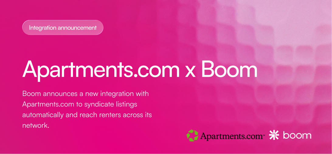 Boom Announces Apartments.com Syndication to Reach Renters Ready to Lease