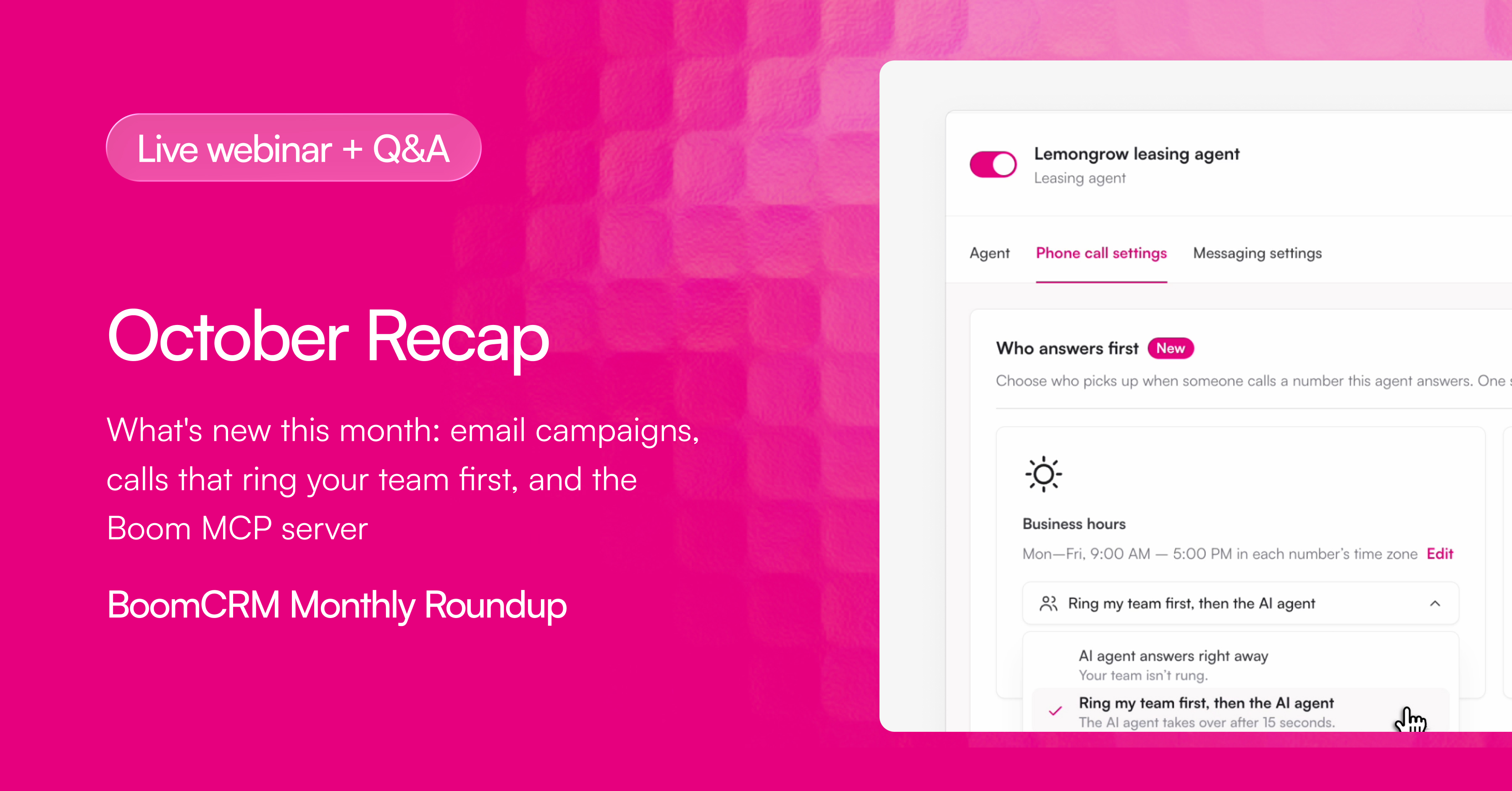 BoomCRM Monthly Roundup: October Recap