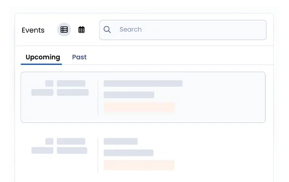 Events - Client Portal