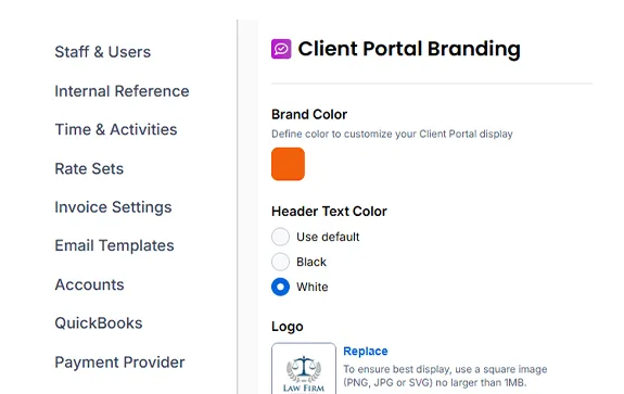 Custom Branding - Client Portal