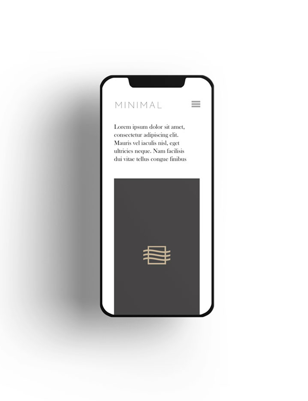 smartphone with ui graphic