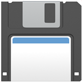 Years of experience icon of a floppy disk emoji
