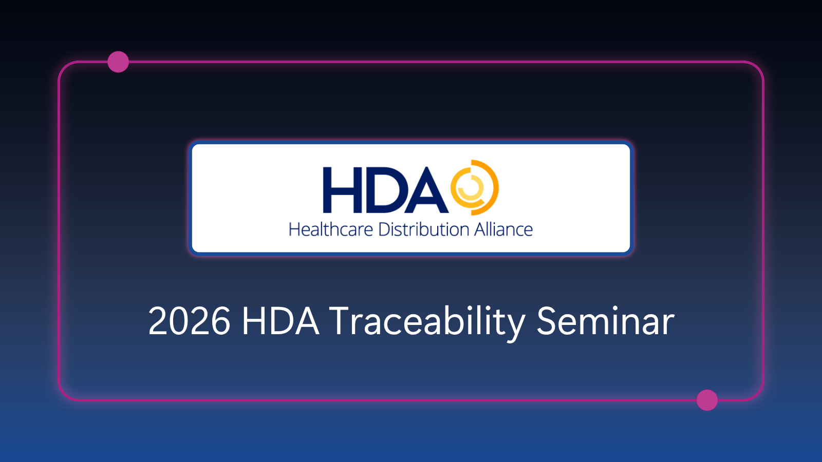 HDA Traceability Seminar - August 31 - September 2, 2026