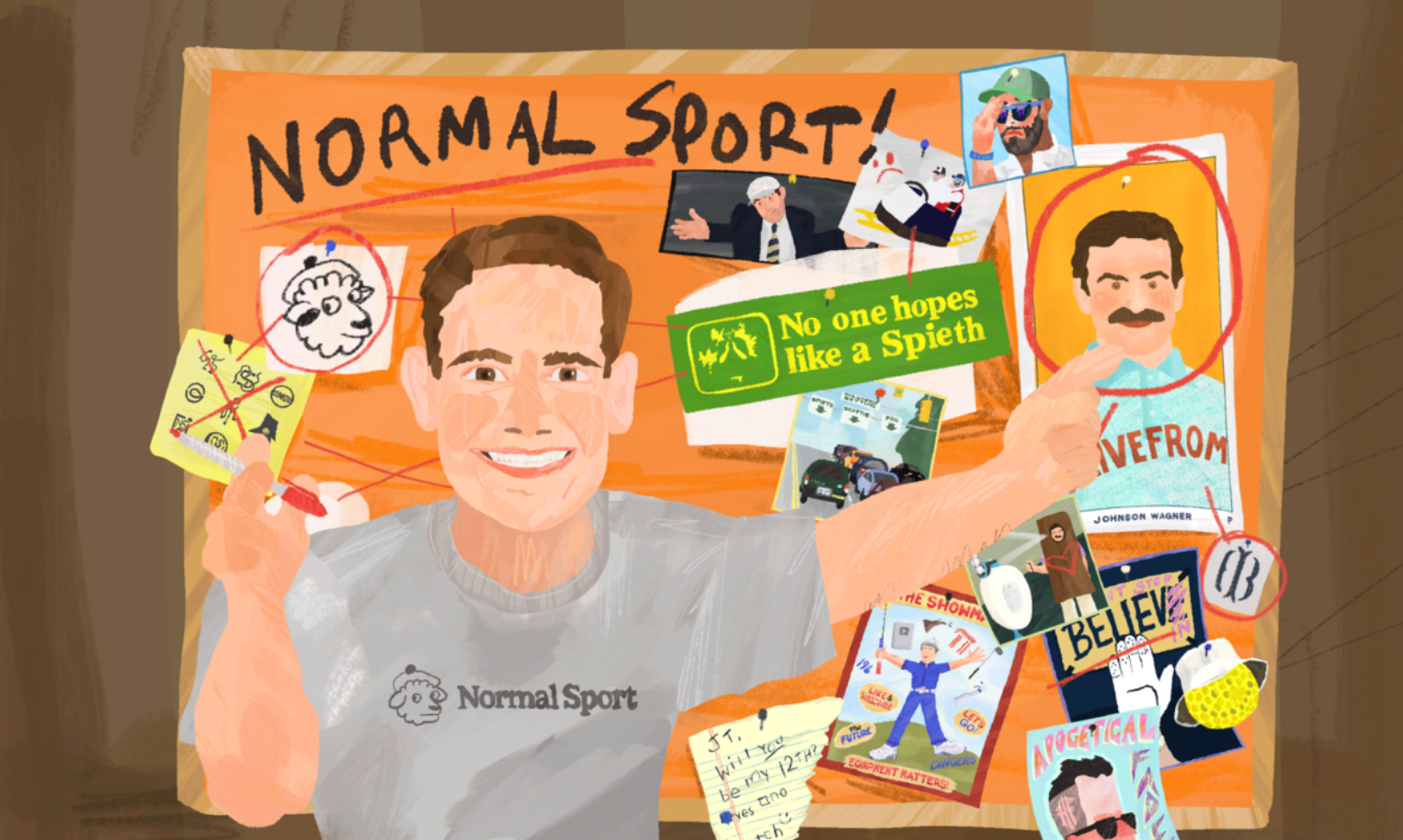 Illustration of Kyle Porter from Normal Sport