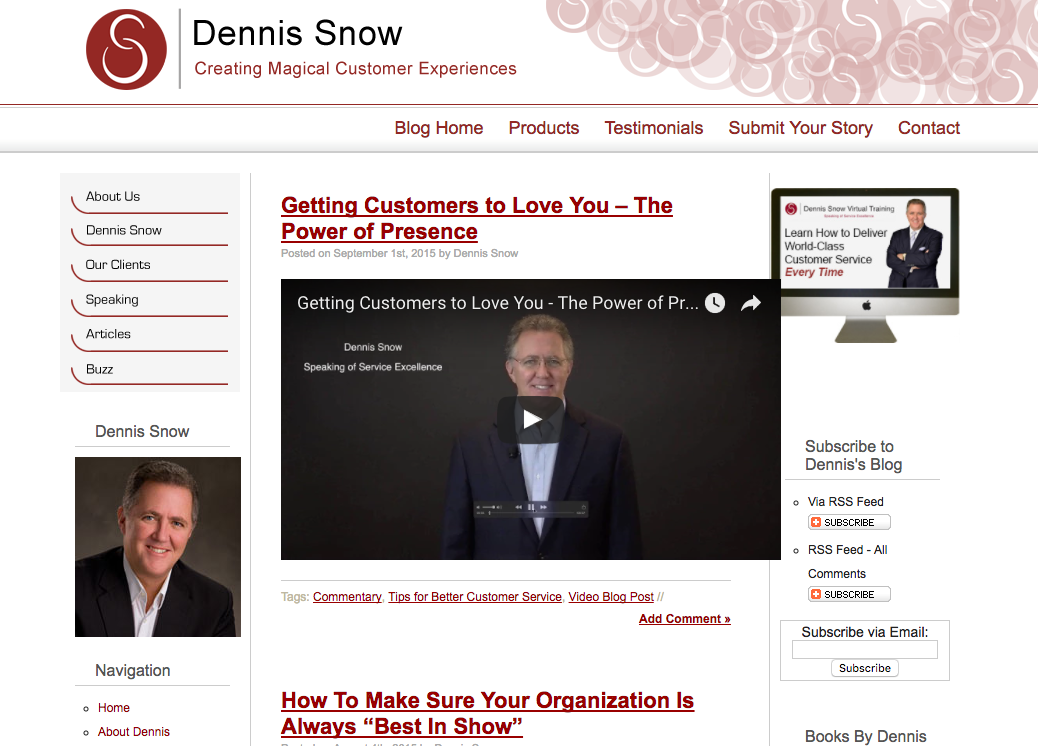 Dennis Snow CX Blog