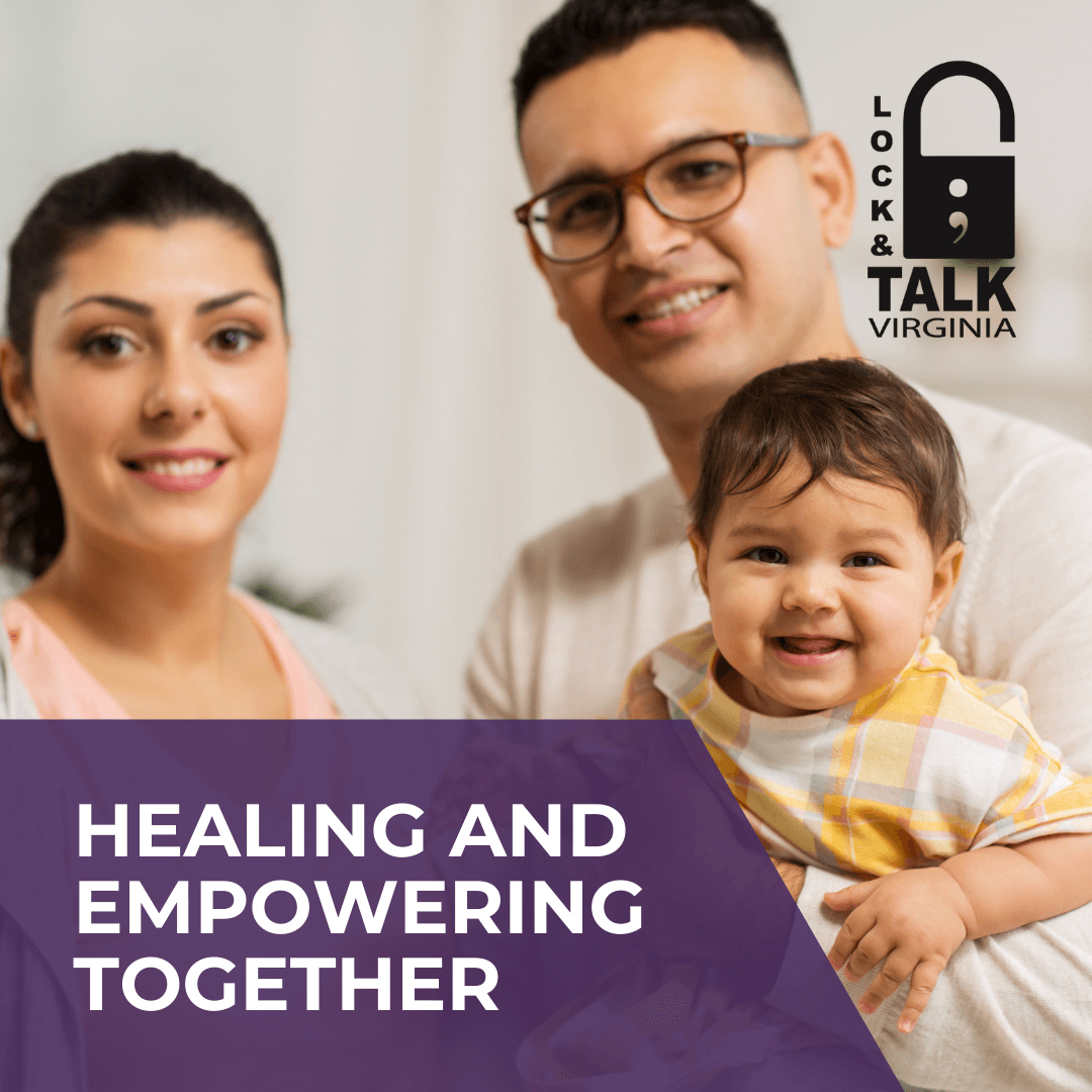 Family with baby smiling (BIPOC)