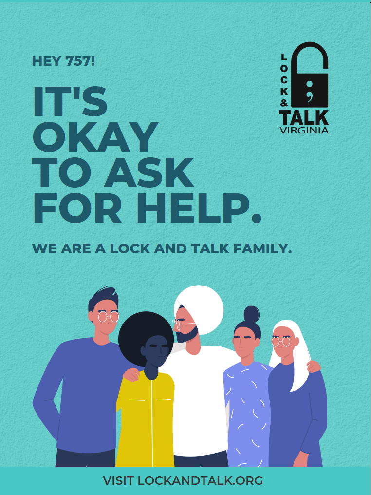 Cartoon socially diverse people. Green text and green background.