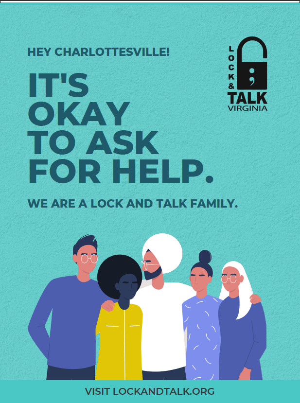 Cartoon socially diverse people. Green text and green background.