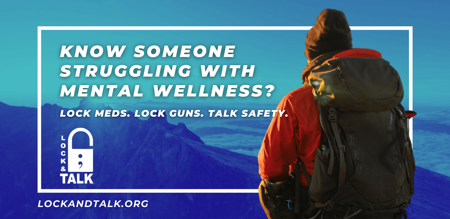 Hiker facing away from camera (mountains)