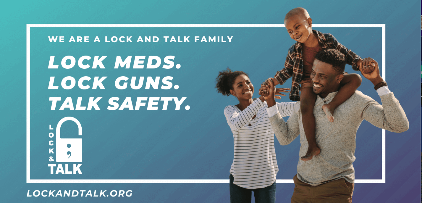 African American family smiling. (BIPOC)