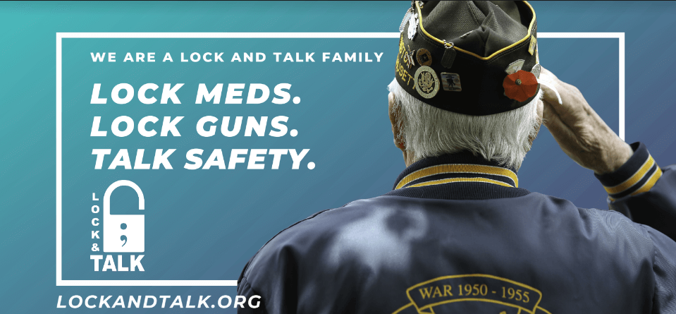 Military veteran saluting