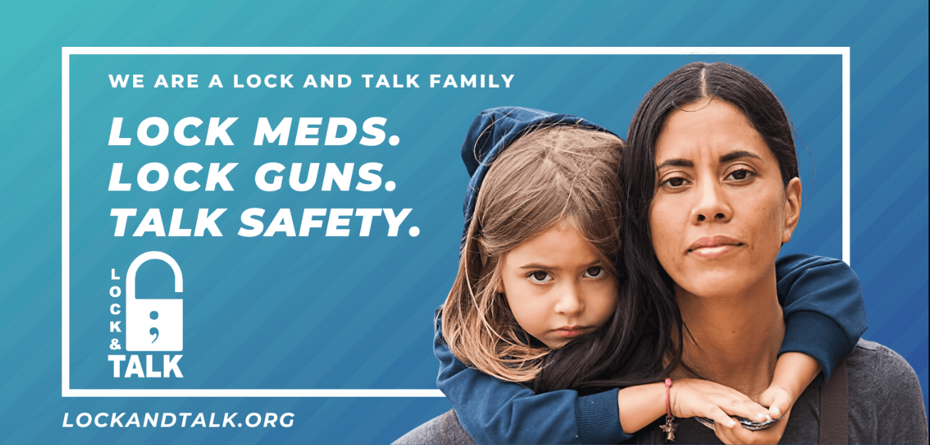 Mother and daughter hugging with serious faces.