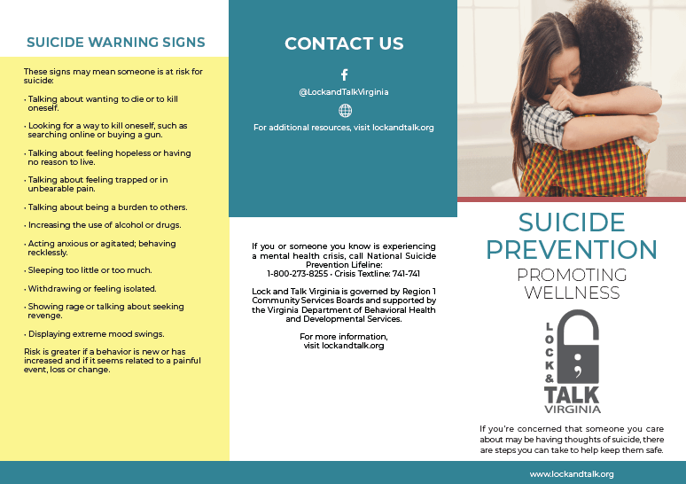 Suicide warning signs and available trainings
