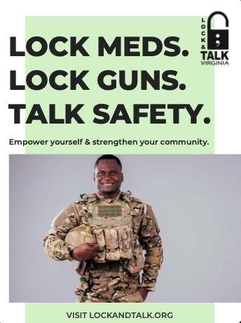 Military man smiling at camera