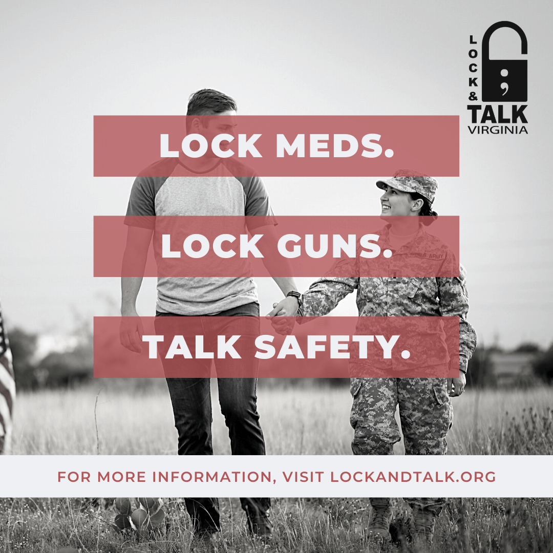 Military woman holding partner’s hand and smiling (Army)