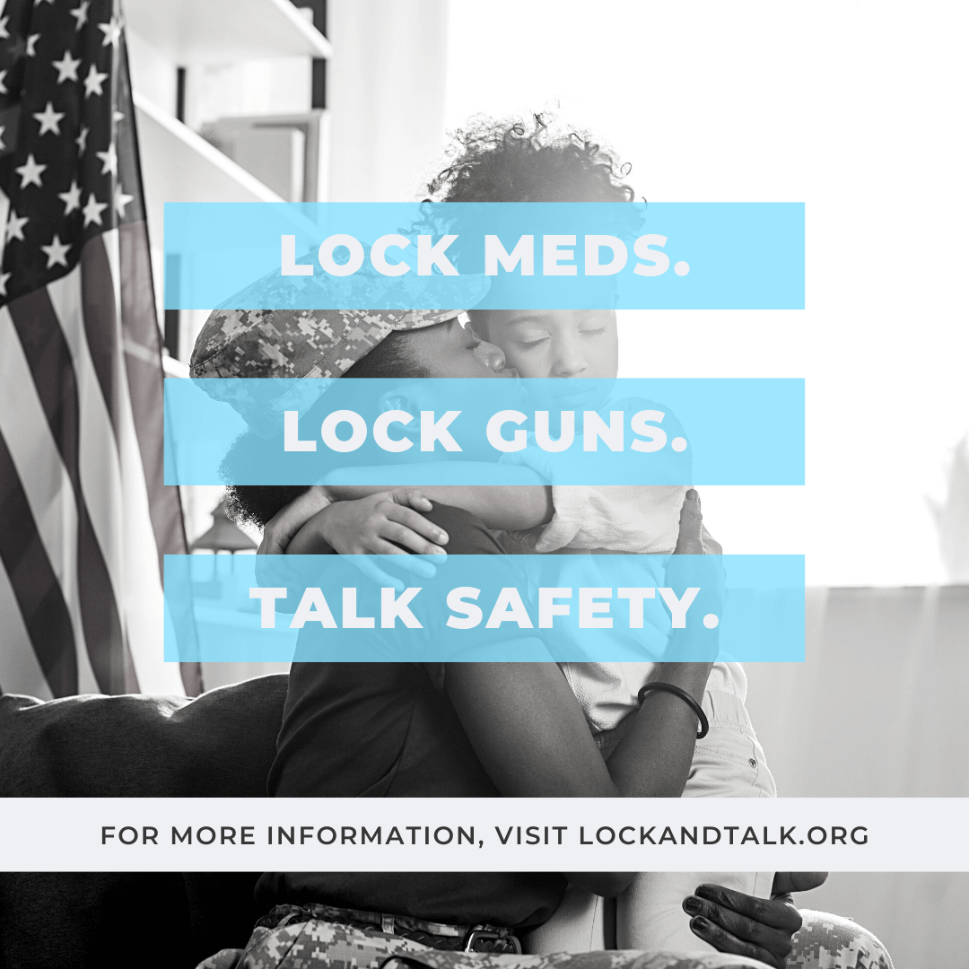 Military mom kissing daughter (Army)