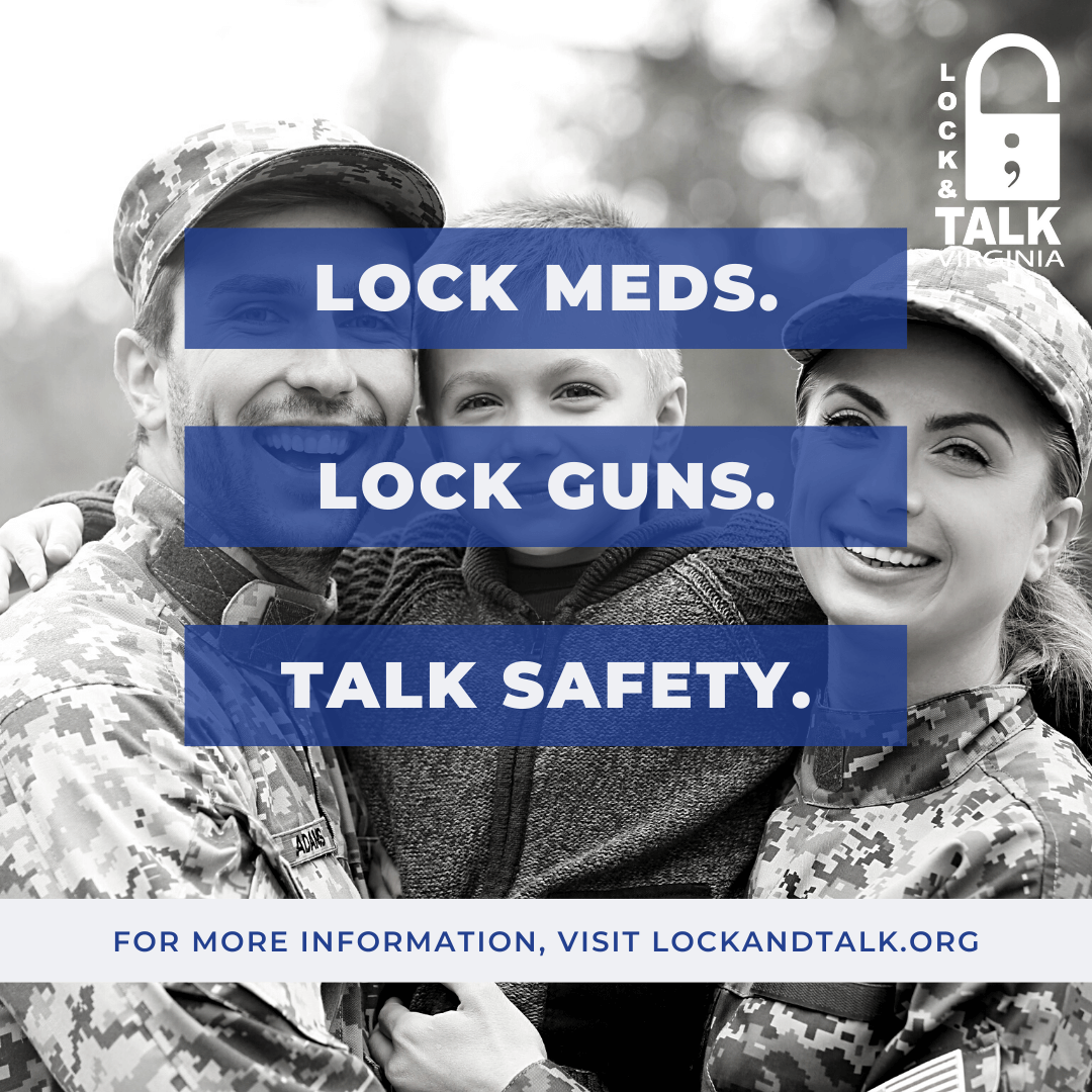 Military mom and dad holding child and smiling (Army)