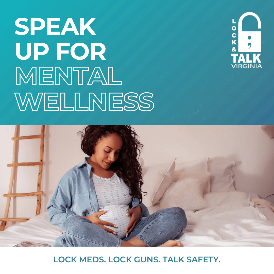 Pregnant woman sitting on bed