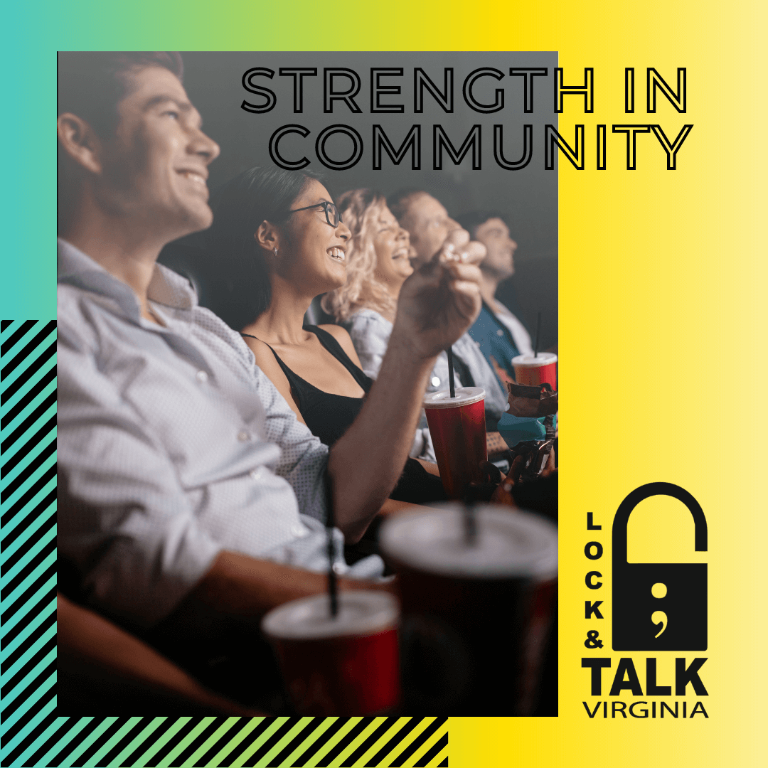 Friends watching a movie in the movie theater