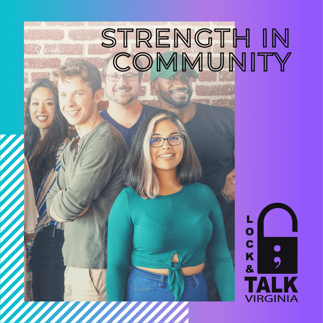 Group of friends smiling in front of brick wall (BIPOC) (diverse)