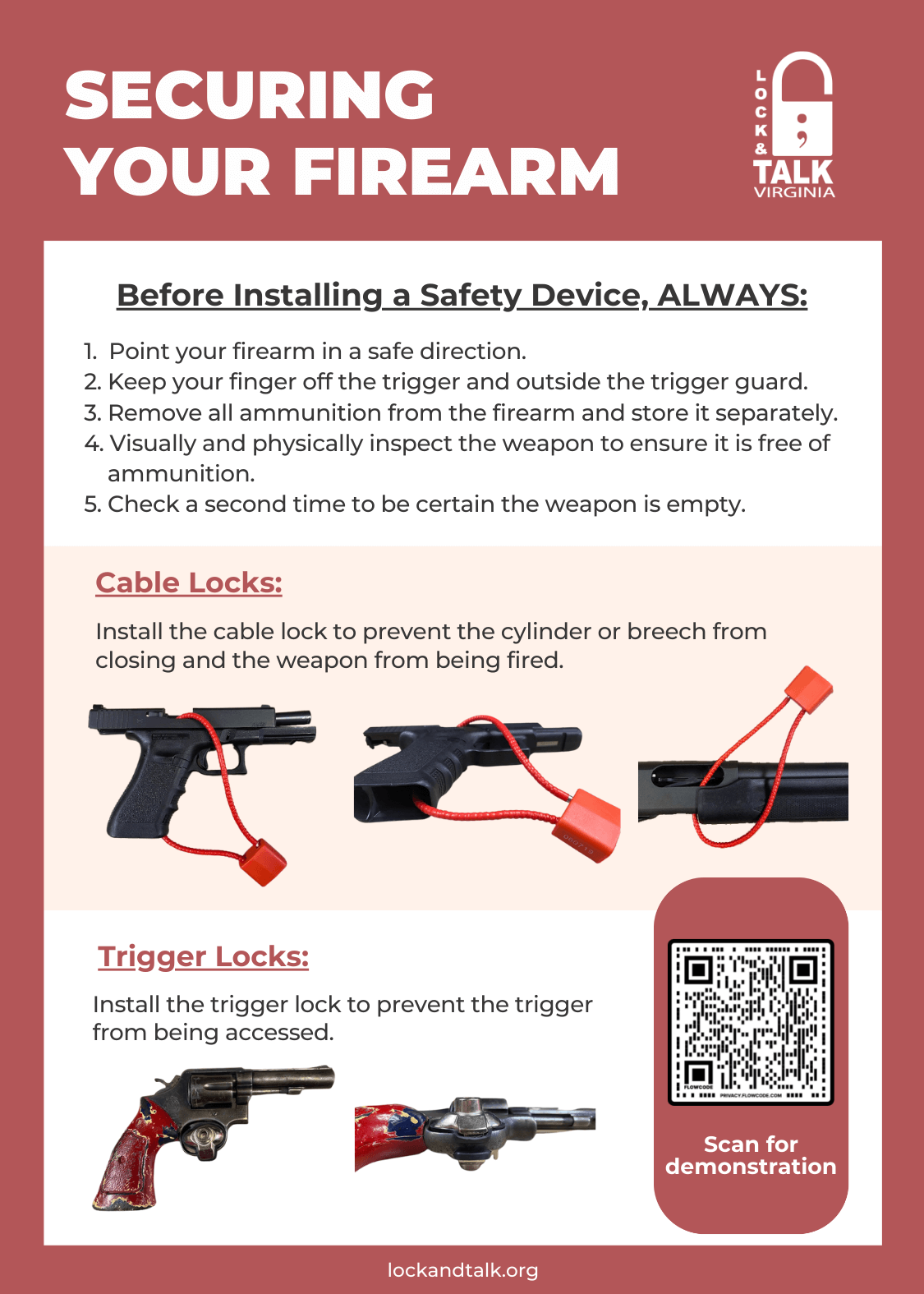 English and Spanish. Two-sided with images and text.