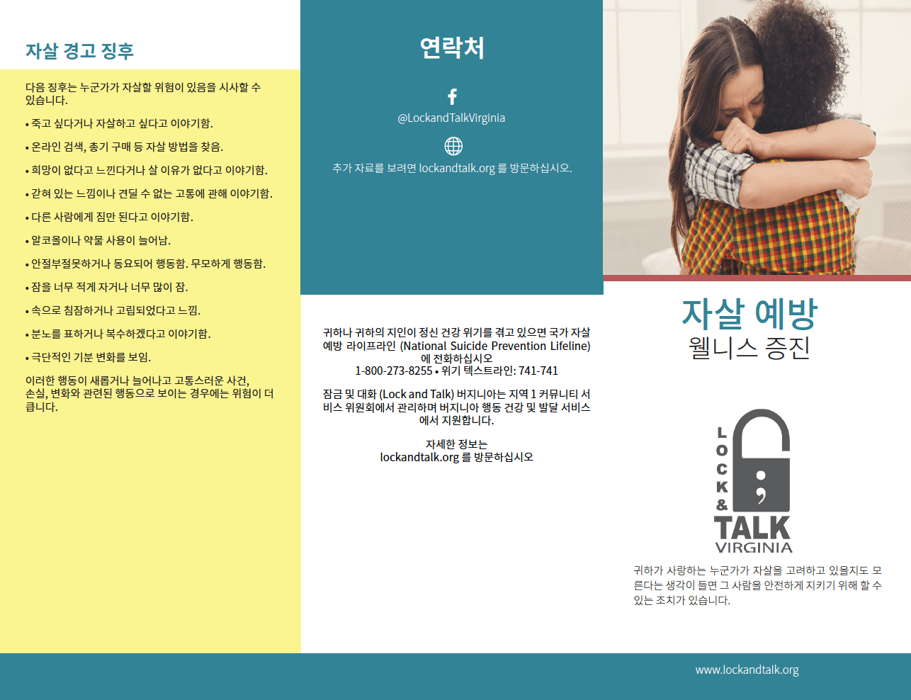 Suicide warning signs and available trainings