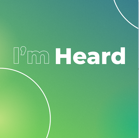 I'm Heard Social Media Post. May Mental Health Awareness Month 2023