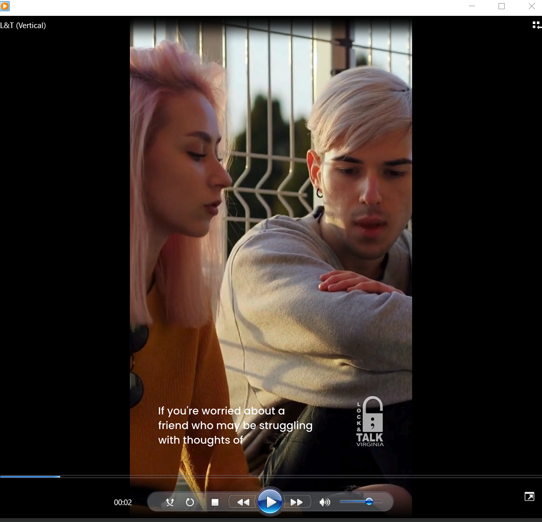 Let's TALK Campaign Video- Vertical orientation for easy mobile/social media use