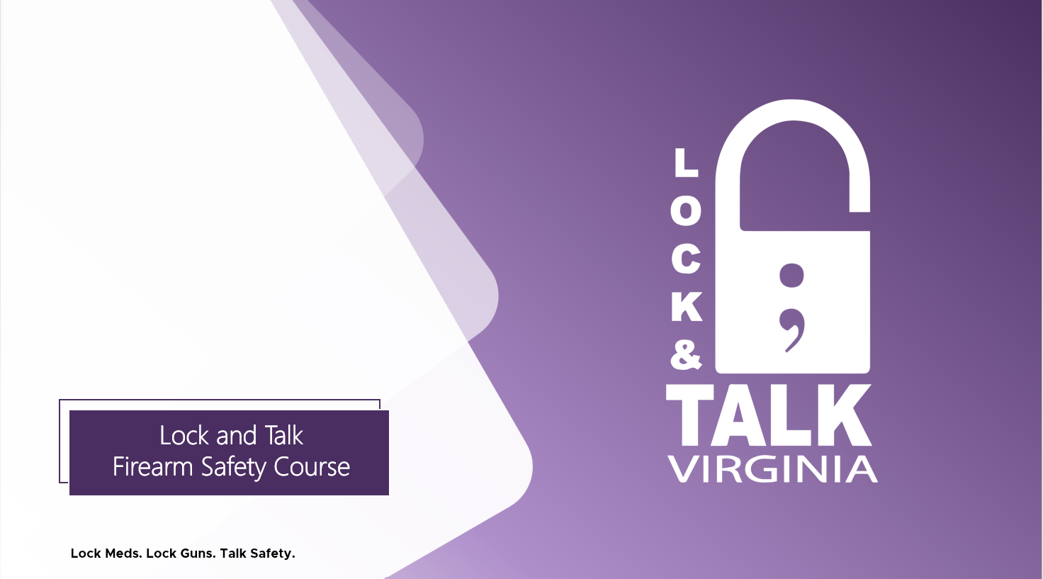 Slides to include in a firearm safety course