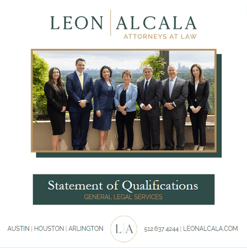Leon | Alcala, PLLC Statement of Qualifications Image